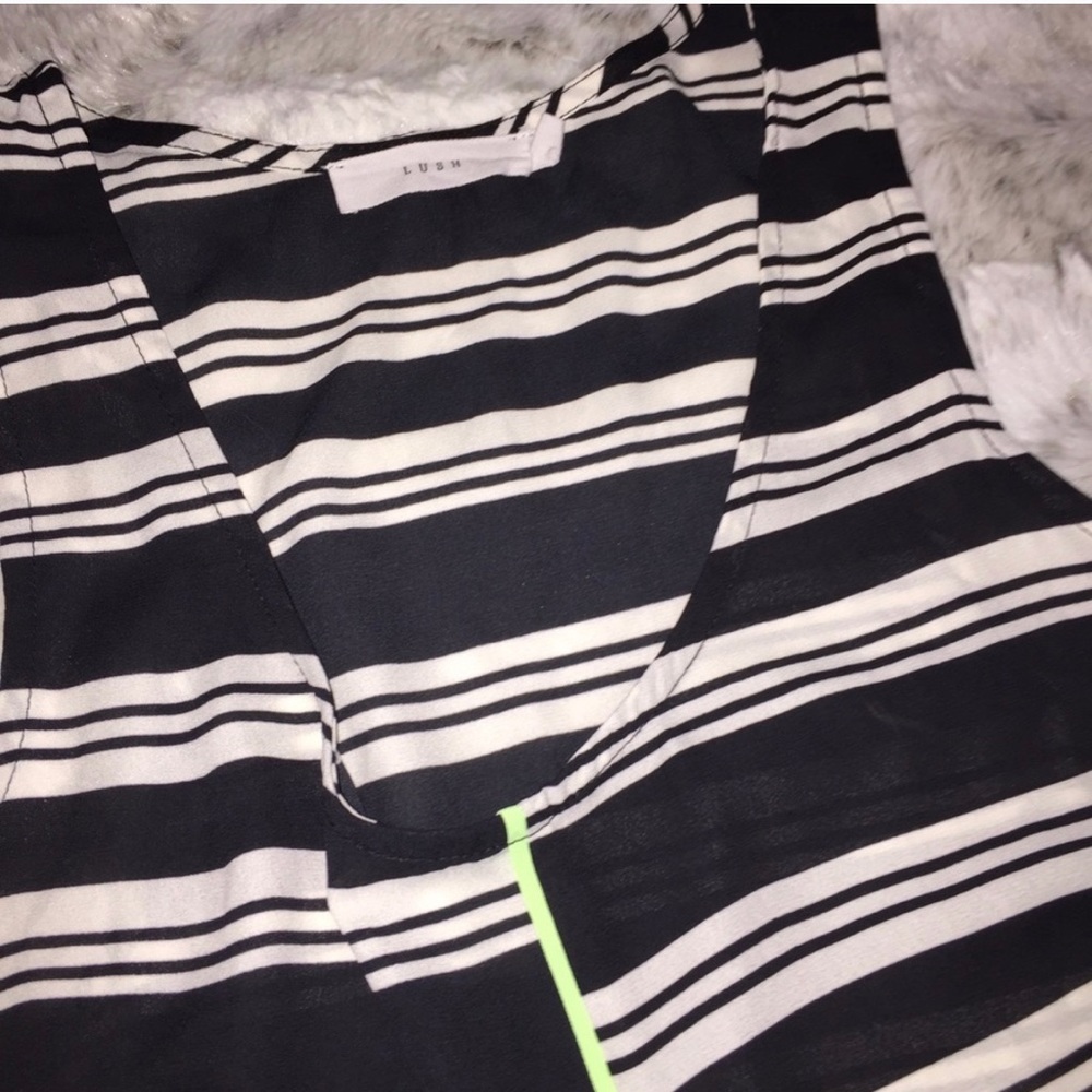 Striped Racer Back High Low Tank - Picture 5 of 5